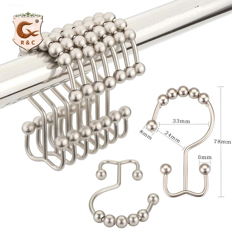 Stainless Steel Curtain Clip Bathroom Shower Curtain Rings From China Manufacturer