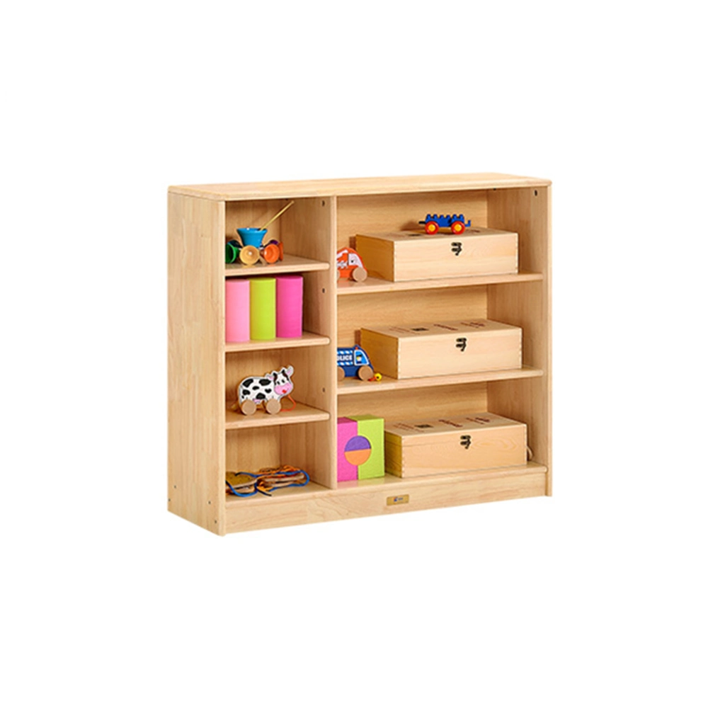 Kindergarten Furniture Kids Wood Storage Cabinet, Modern Wooden Preschool Furniture, Daycare School Toy Storage Cabinet, Nursery School Wooden Furniture