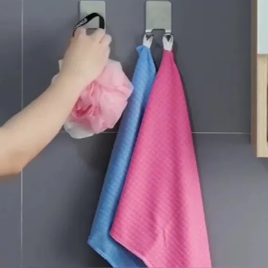 욕실용 스테인레스 스틸 벽걸이 샤워 가운 수건 옷걸이 후크