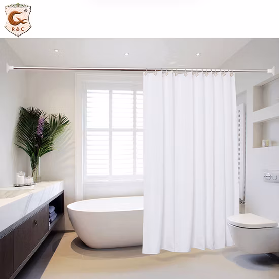 호텔 금속 확장형 샤워 커튼봉 홈 커튼봉